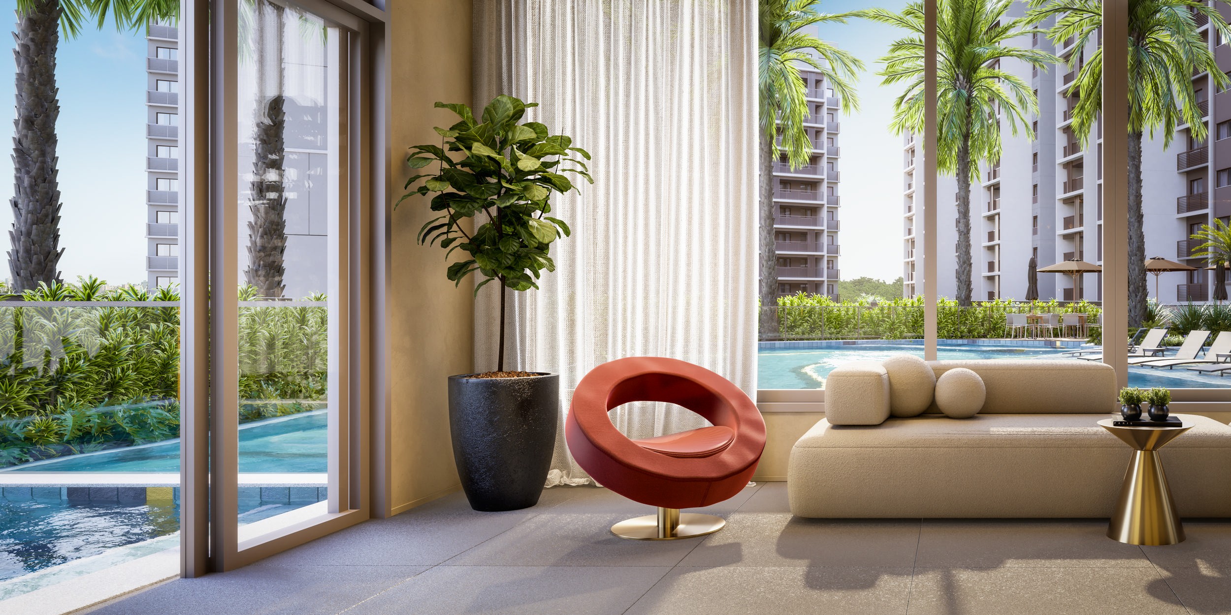 Pool House do WE Barra by Living